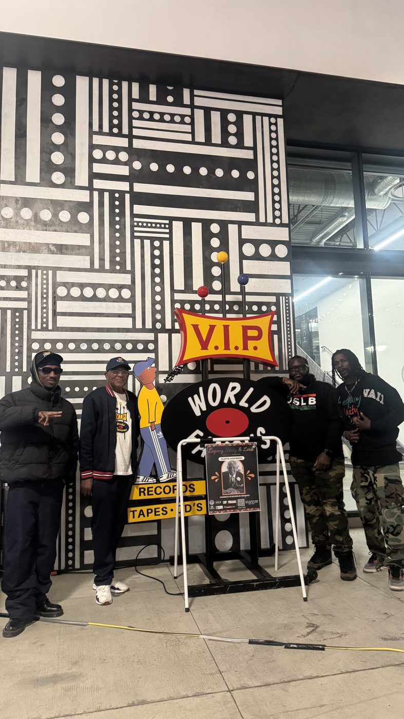 DIG LIFE team with Cletus Anderson, founder of VIP Records in Long Beach